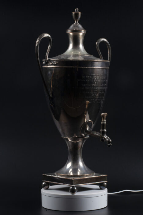 Image of the trophy from the camera used to do the photogrammetry